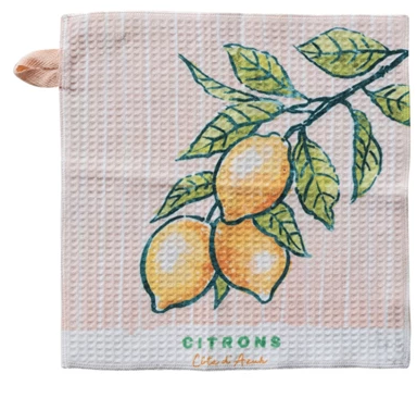 Recycled Microfiber Dish Cloth - Lemons
