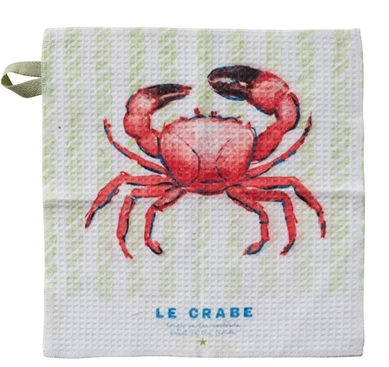 Recycled Microfiber Dish Cloth - Crab