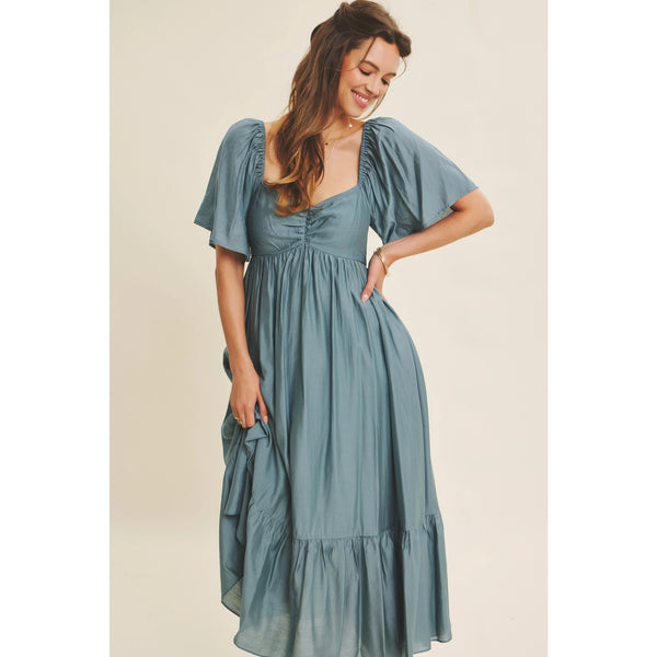 Paulina Dress -- Dusk Blue