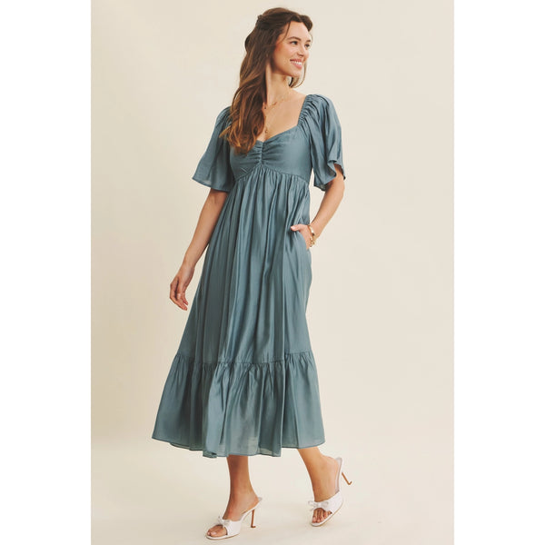 Paulina Dress -- Dusk Blue