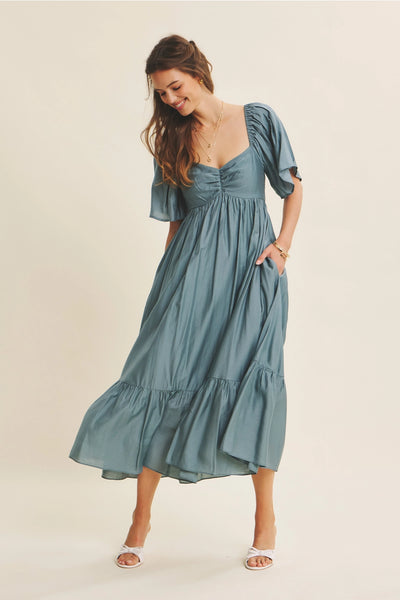 Paulina Dress -- Dusk Blue