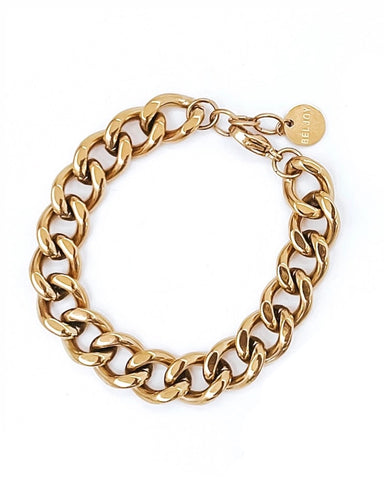 Heath Cuban Chain Bracelet - Gold