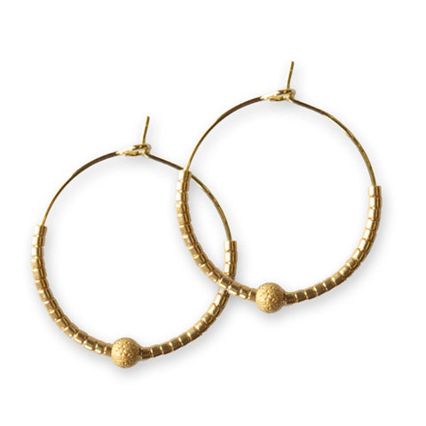 Sprinkle Hoop Earring - Gold