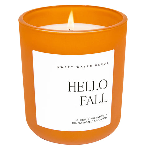 Hello Fall Soy Candle - 15 oz Matte Jar
