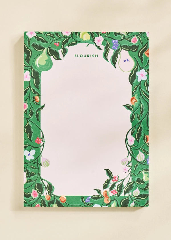 Flourish Blooming Fruits Illustrated Notepad