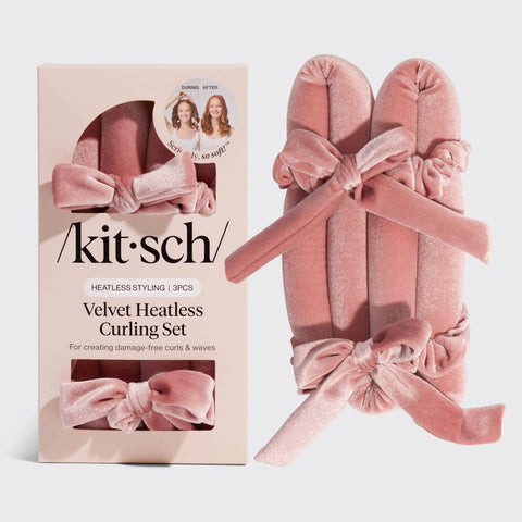 Velvet Heatless Curling Set - Terracotta