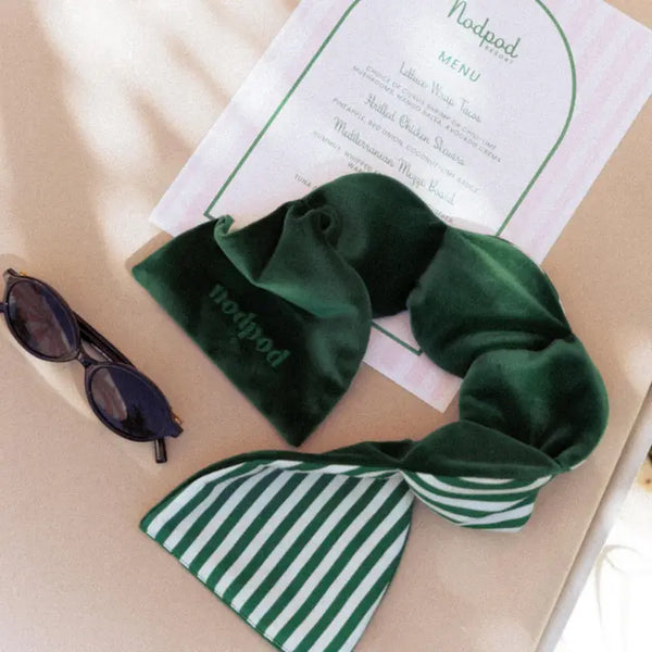 Weighted Sleep Mask - Green Cabana