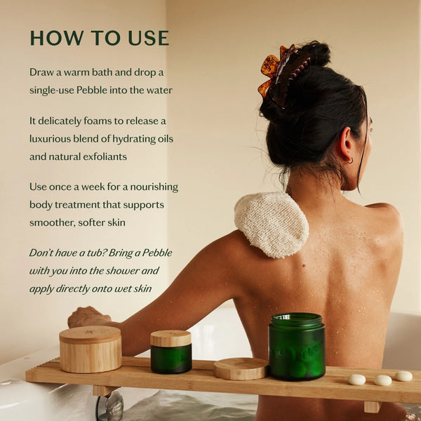 Breathe Pebble - Moisturizing Solid Bath & Shower Oil