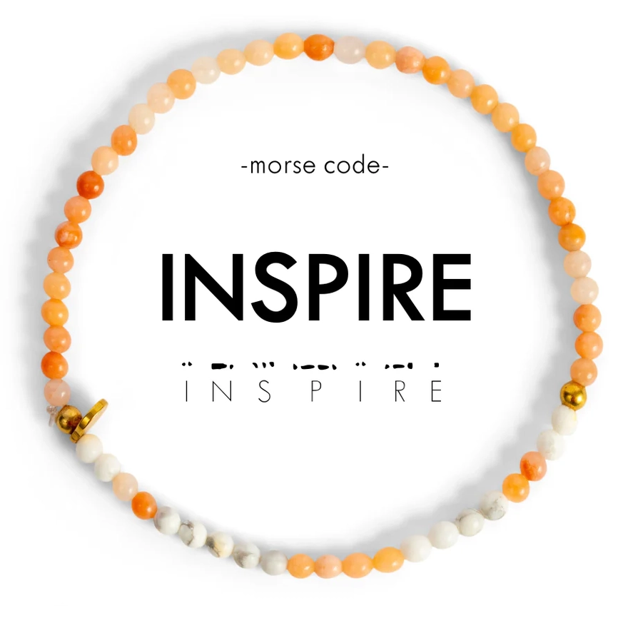 Morse Code Bracelet 3mm - Inspire