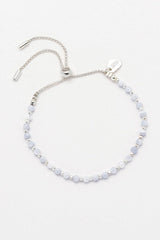 Blue Lace Agate Gemstone Amelia Bracelet