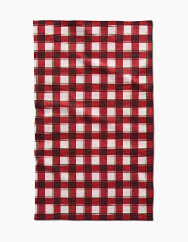 Jingle Plaid Tea Towel