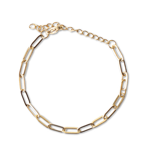 Paper Clip Gold Chain Bracelet (Copy)