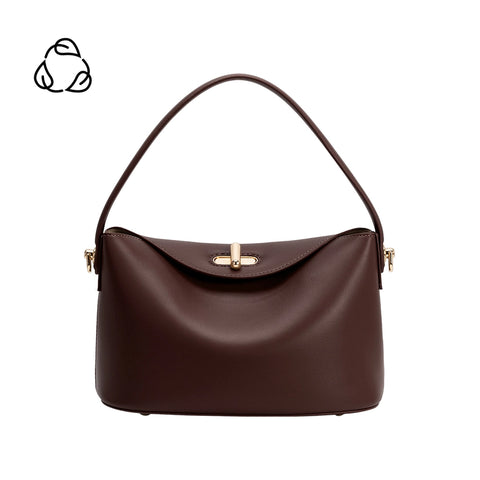Lana Vegan Leather Crossbody - Espresso