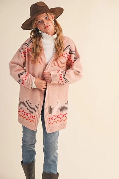 Hannah Cardigan -- Dusty Pink