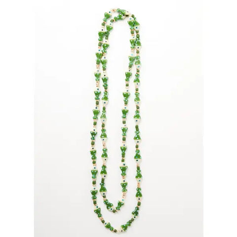 Bone Fish Necklace - Green