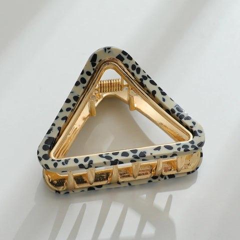 Amelie Small Triangle Metal Clip - Speckle