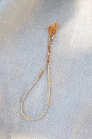 Sintha Silk Bead Bracelet - Eggshell