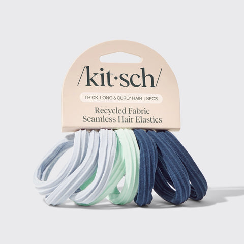 Recycled Garden Bouquet Seamless Hair Elastics - 8 pk