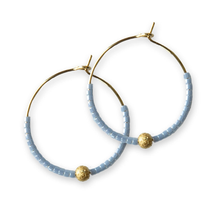 Sprinkle Hoop Earring - Sky