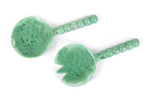 Resin Salad Server - Green