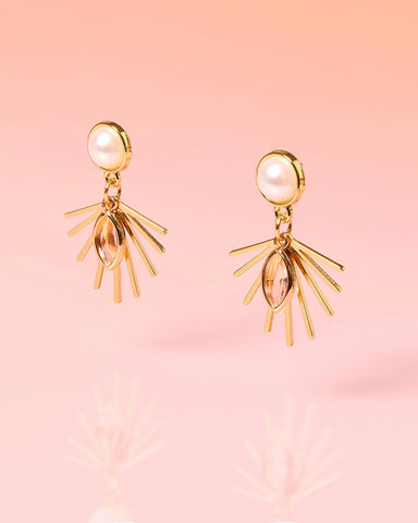 Pearl Starburst Small Dangles