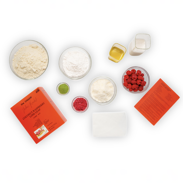 Coconut Raspberry Lime Leaf Cake Kit
