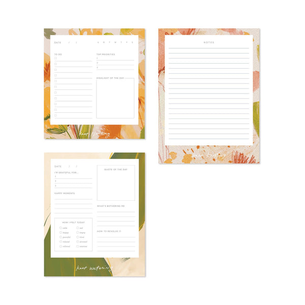 Notepad Set of 3 - Floral