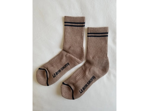 Boyfriend Socks - Cocoa