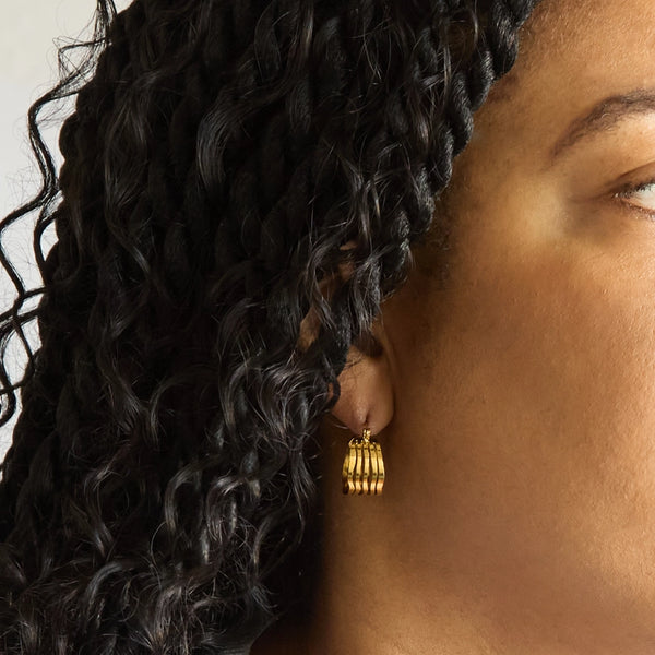 Cut-Out Hoop Earrings