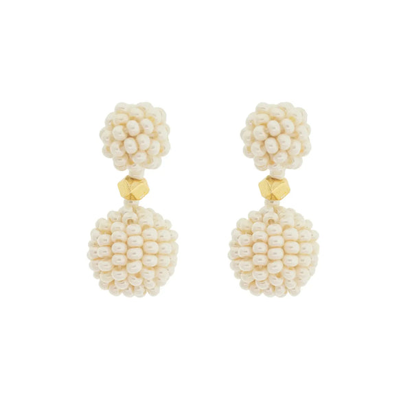 The Waldorf Earring - Cream
