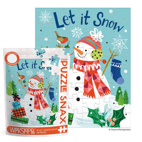 Let It Snow 48 Piece Christmas Puzzle Snax