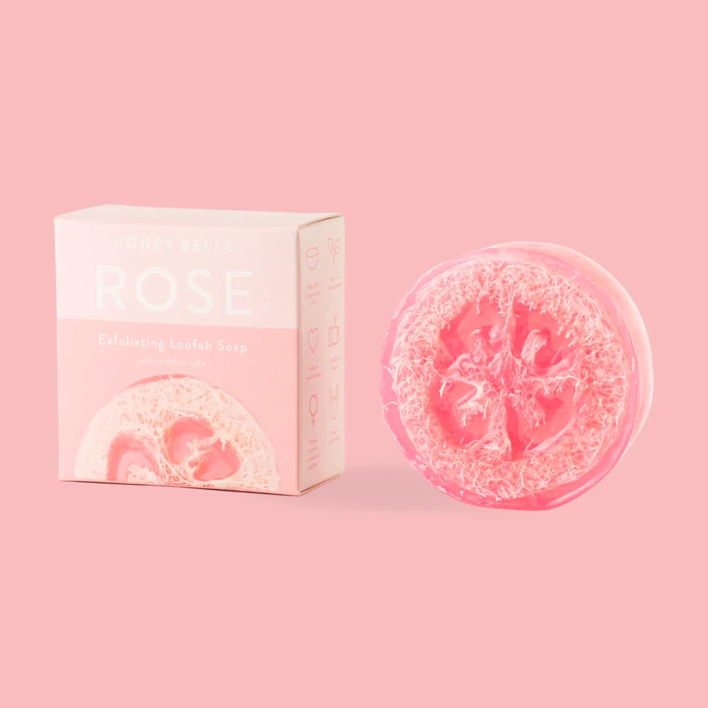 Exfoliating Loofah Soap - Rose