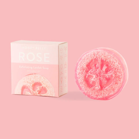 Exfoliating Loofah Soap - Rose