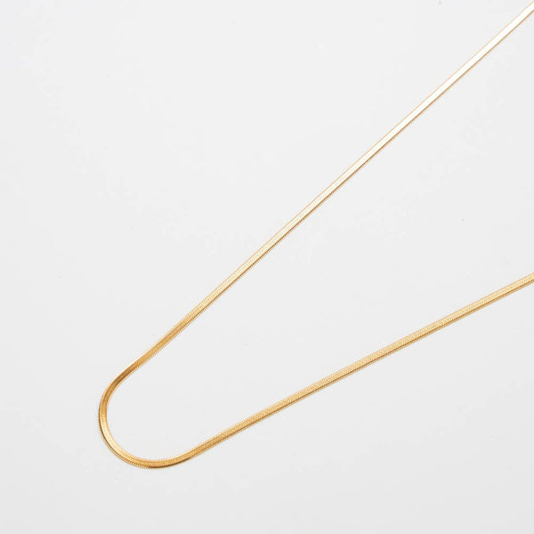 Ultra Thin Herringbone Necklace