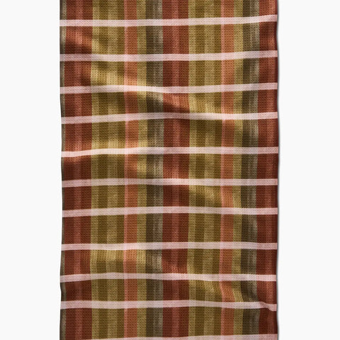 Fall Harvest Stripes Tea Towel