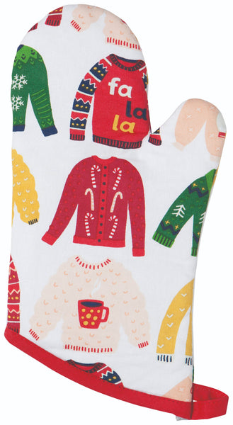 Ugly Christmas Sweater Oven Mitts - Set of 2