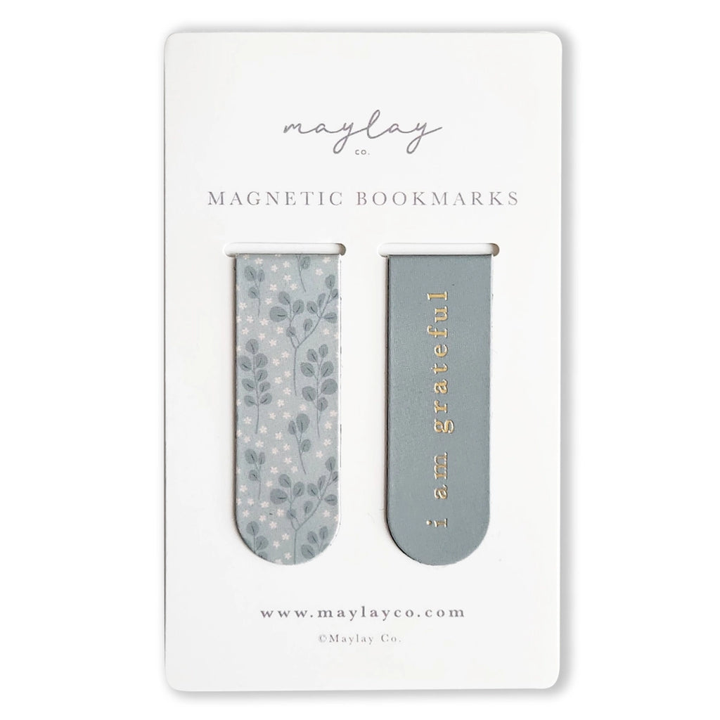 Eucalyptus Florals Magnetic Bookmarks - Set of 2