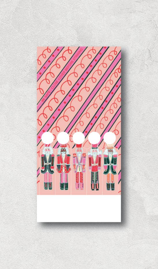 Pink Nutcracker Holiday Printed 10 Stem Matchbook