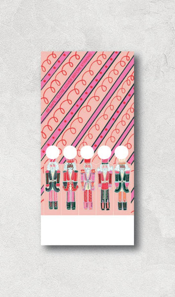 Pink Nutcracker Holiday Printed 10 Stem Matchbook