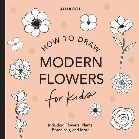 How to Draw Modern Flowers For Kids