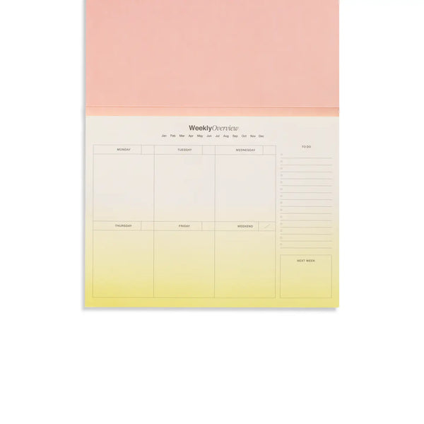 Bright Florals Weekly Desk Planner