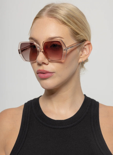 Fleur Sunglasses - Trans Taupe/ Brown Fade