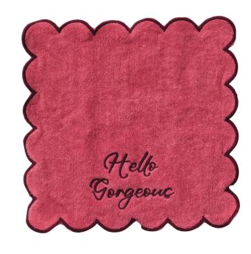 Cotton Terry Wash Cloth - Hello Gorgeous