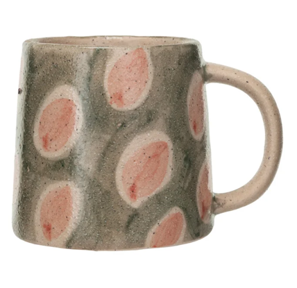 Hand-Painted Terra-cotta Mug - #2