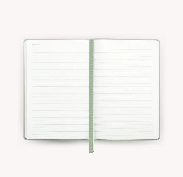 A5 Vegan Leather Notebook - Moss