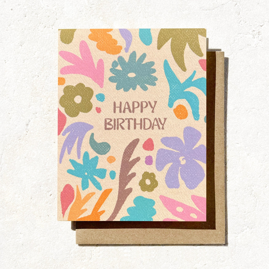 Floral  - Birthday Card