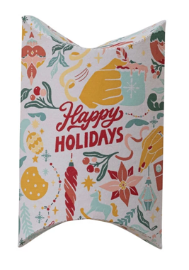 'Happy Holidays' Recycled Paper Gift Box