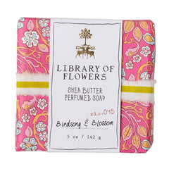 Hot Pink & Blue Floral Square Soap
