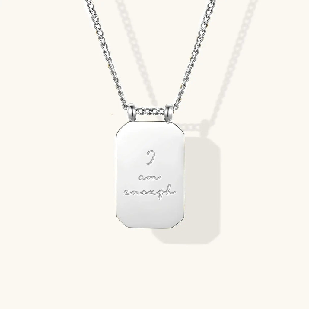 I Am Enough Necklace - Silver