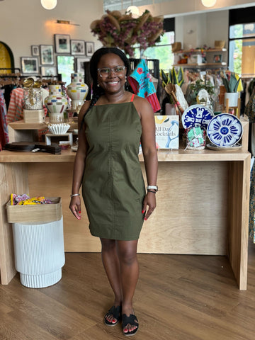 Kelly Dress -- Olive